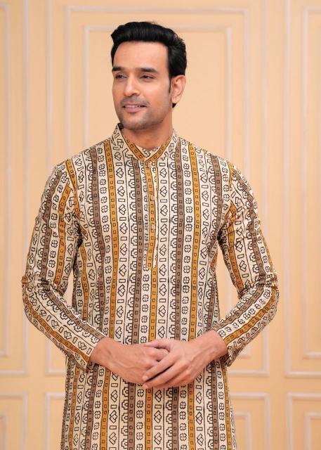 Pichwai Mens kurta, pichwai painting kurta for men, pichwai kurta for men