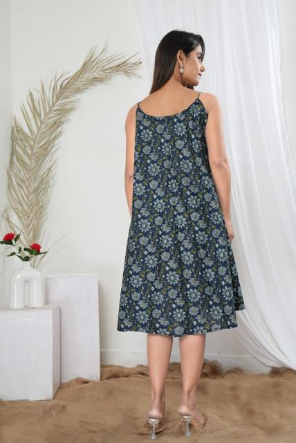 Midnight Blue Spaghetti Dress