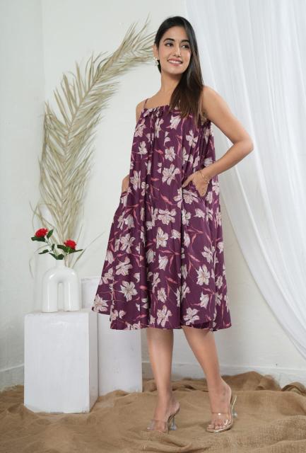 Magenta Spaghetti Dress