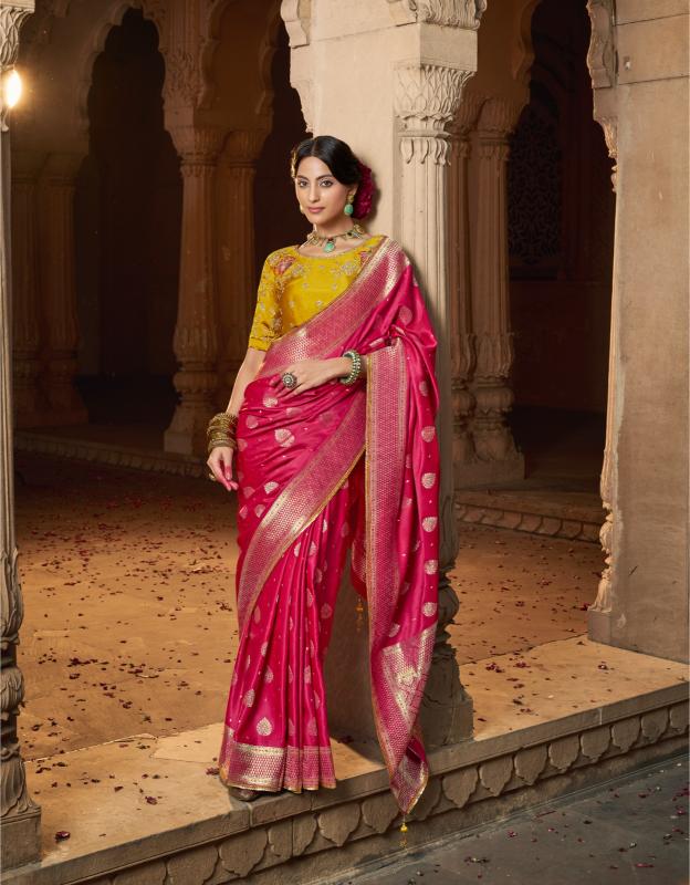 Crimson Pure Silk saree