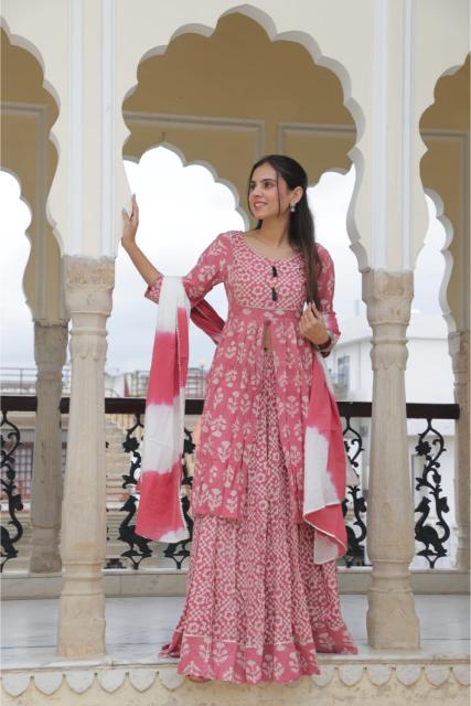 Pastel Lehenga Set Diwali Outfit