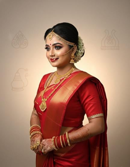 Gaye Holud Sindoor Box/ Kouto Blouse