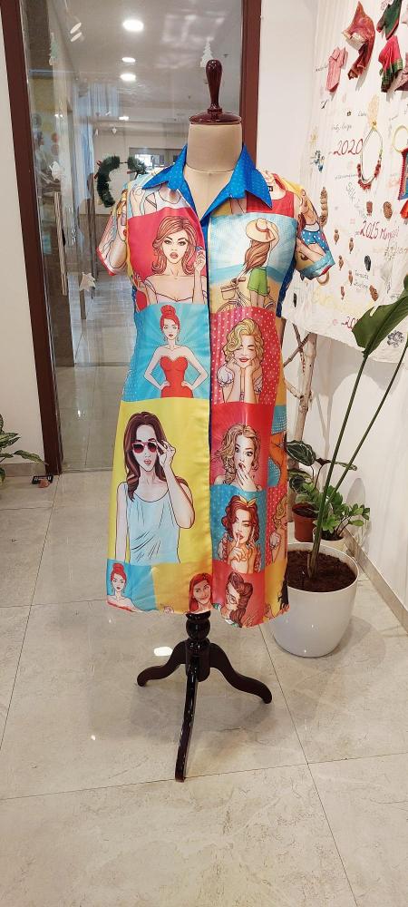 Quirky Swag Girl Shirt dress