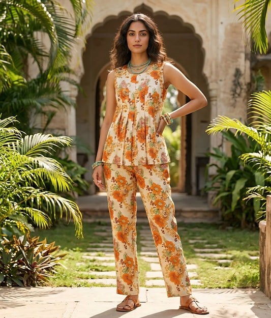 Tropical Cotton Co-ord Set