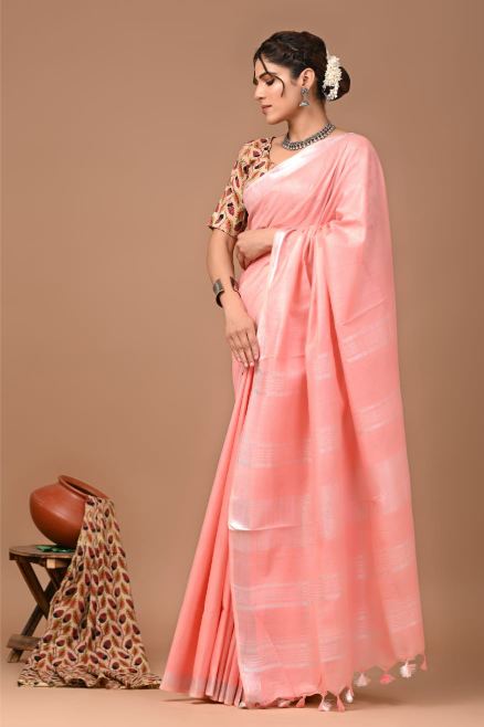 Salmon Saree