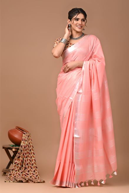 Salmon Saree