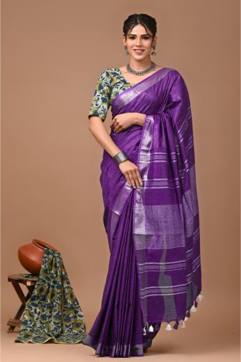 Purple Saree