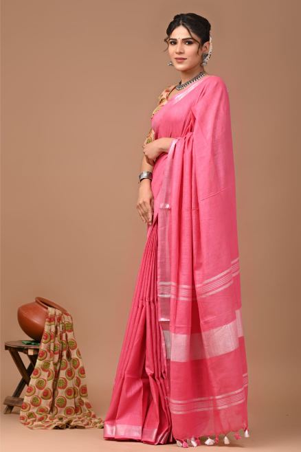 Rose Pink Saree