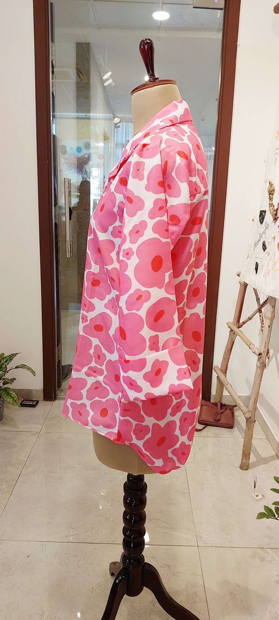 Pink Flower Quirky Shirt