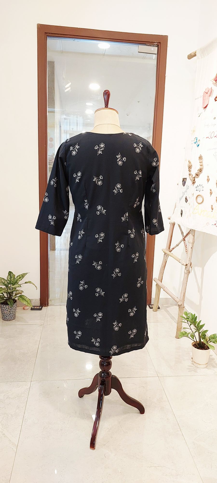 Pure Cotton black Kurti