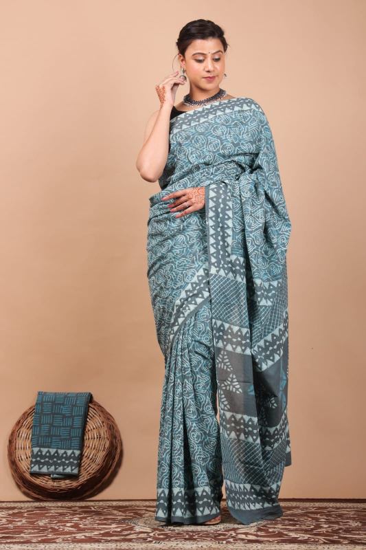 Shell 🐚 Block Mul mul cotton saree