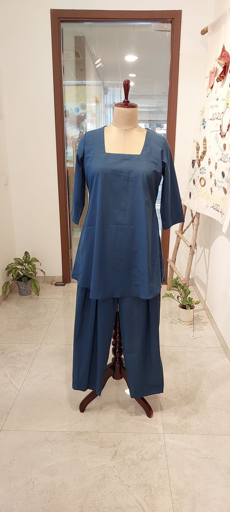 Midnight Blue Cotton Co-ord set