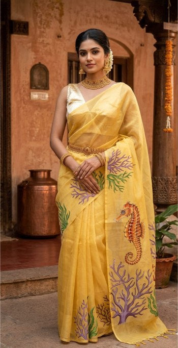 Sheer Khurma Lampi Blouse