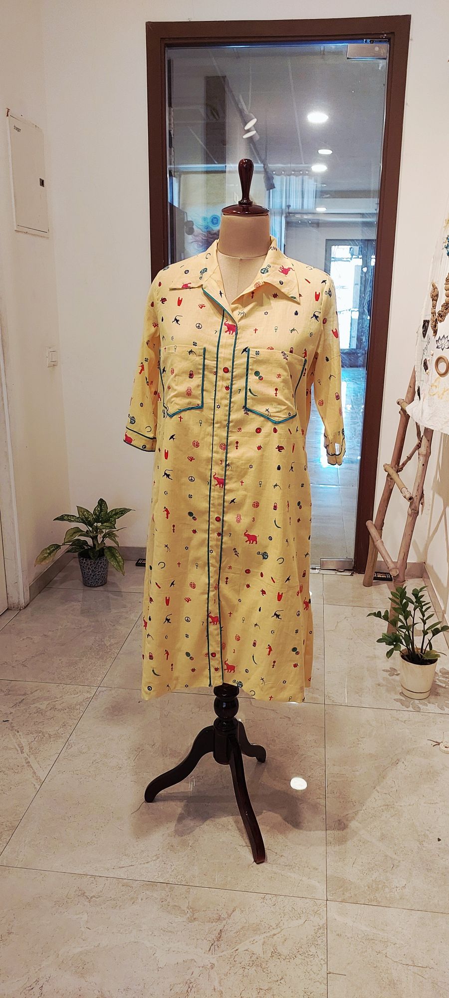 The Sunshine Sorbet Hand-Articulated Shirt Dress