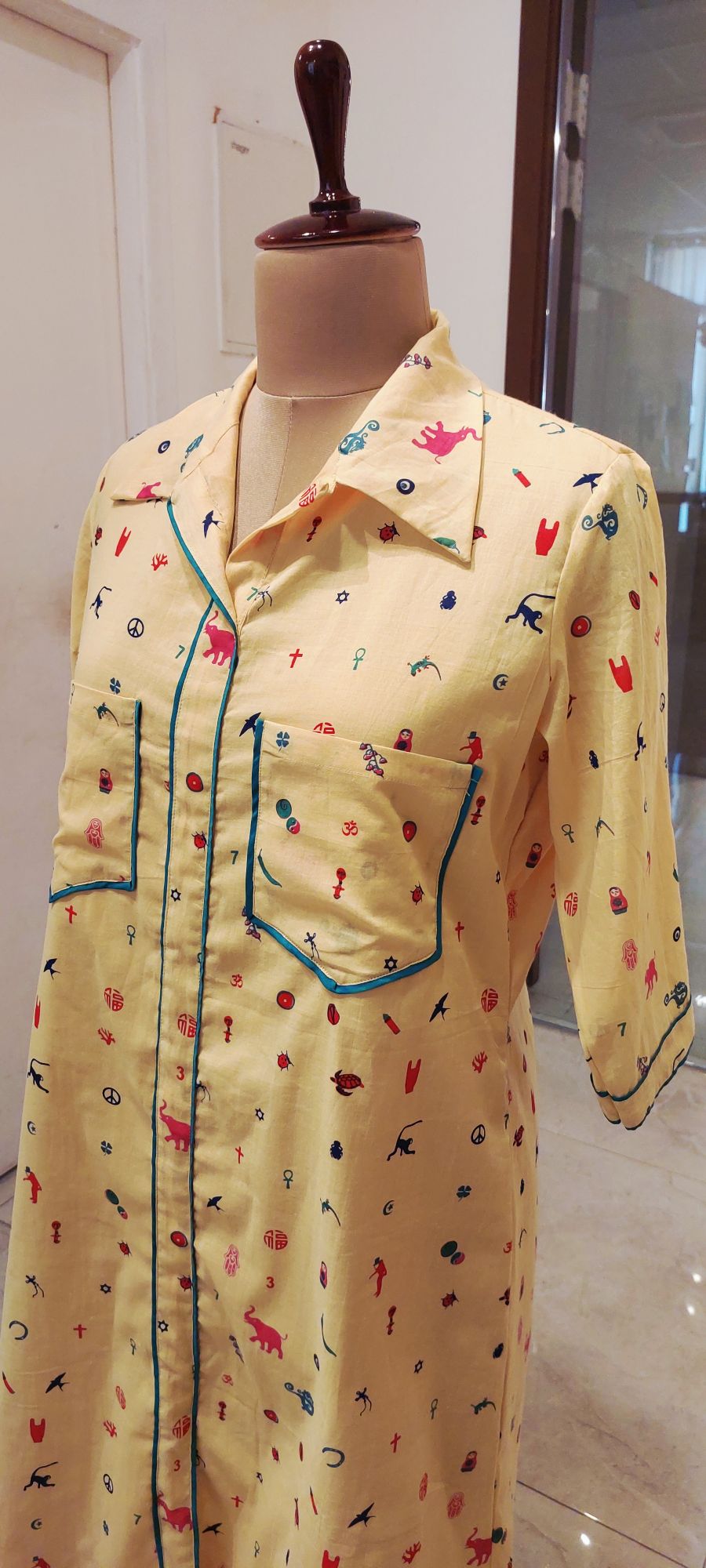 The Sunshine Sorbet Hand-Articulated Shirt Dress
