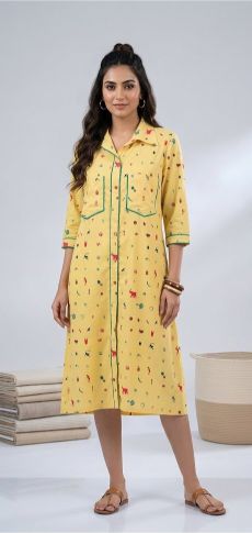 The Sunshine Sorbet Hand-Articulated Shirt Dress