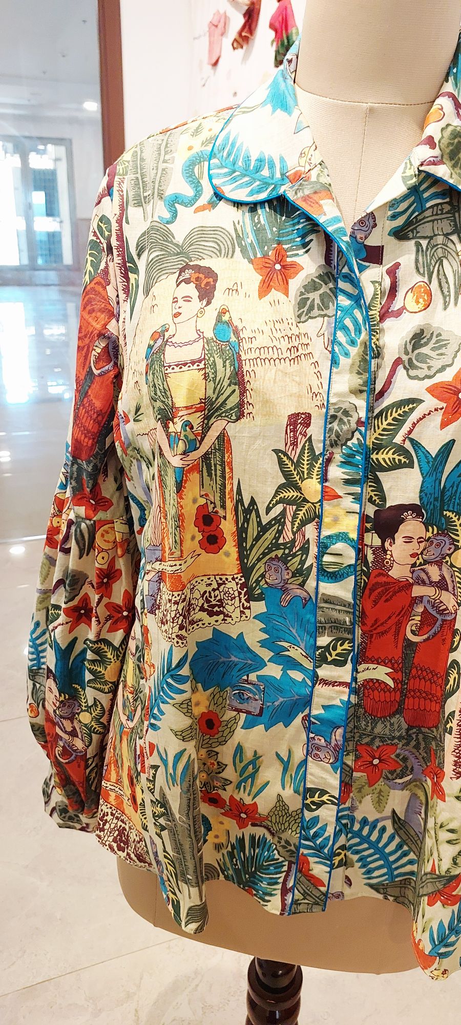 The Frida Wearable Art Cotton Shirt