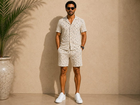 Dots Men’s Cotton Co-ord Set