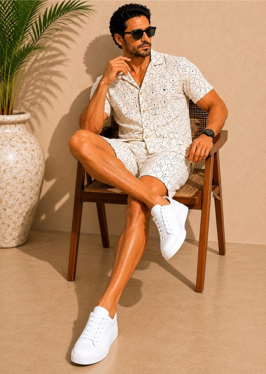 Dots Men’s Cotton Co-ord Set