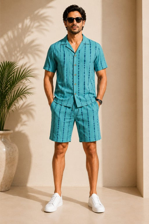Turquoise Men's Co ord set