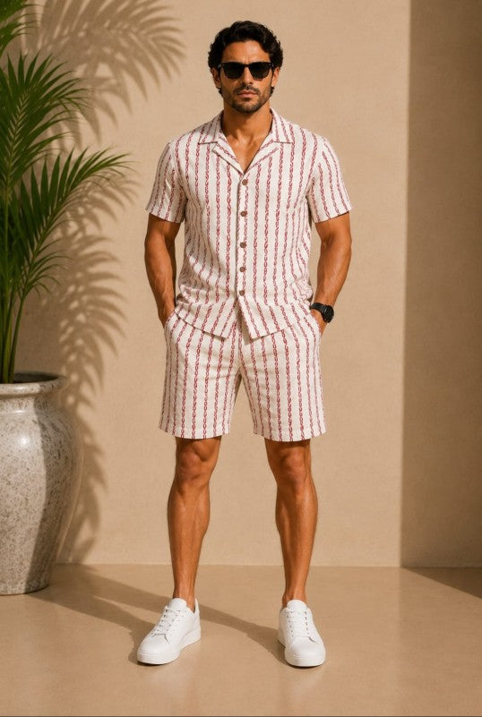 Chain Print Men's Co ord set
