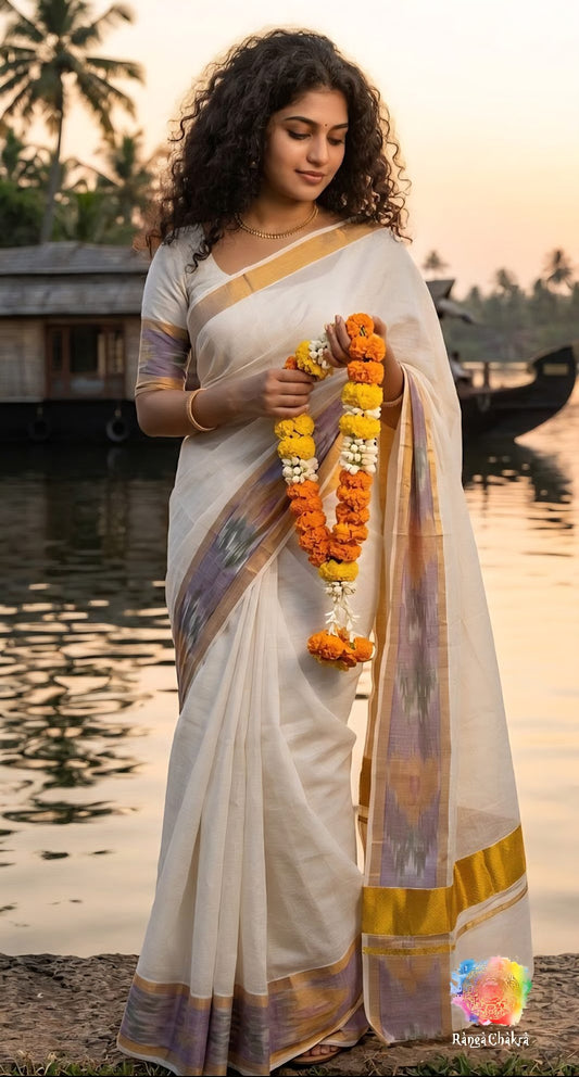 Onam 2026 Special Kasavu Saree
