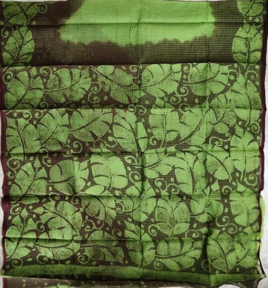 Mostera Batik Resham Kota Check saree