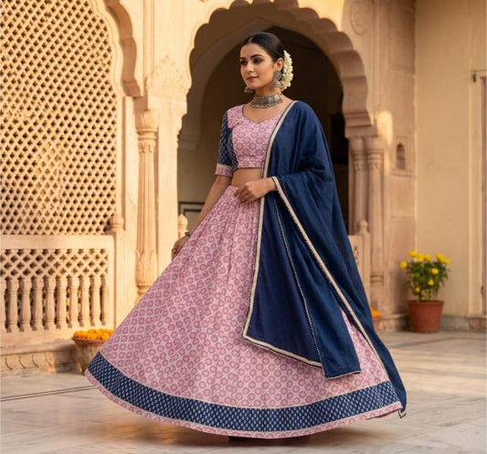 Mauve Lehenga Set