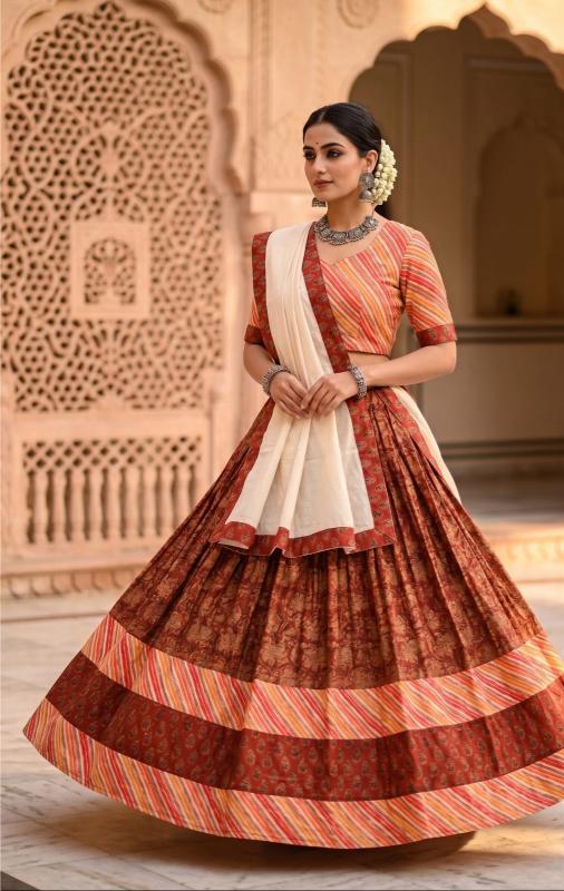 Red floral Lehenga Set