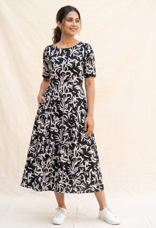 Black Floral Dress