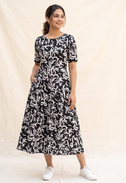 Black Floral Dress