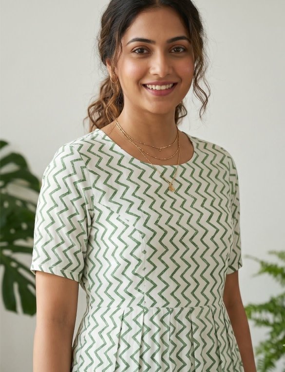 Floral cotton dress