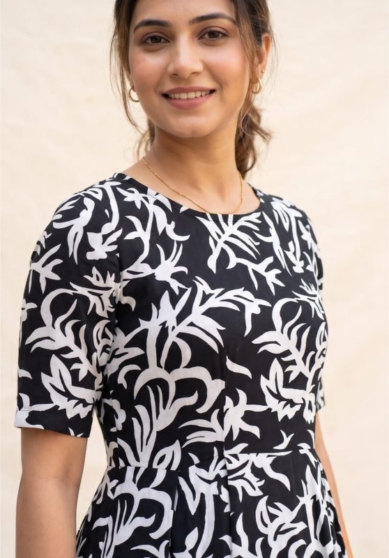 Black Floral Dress