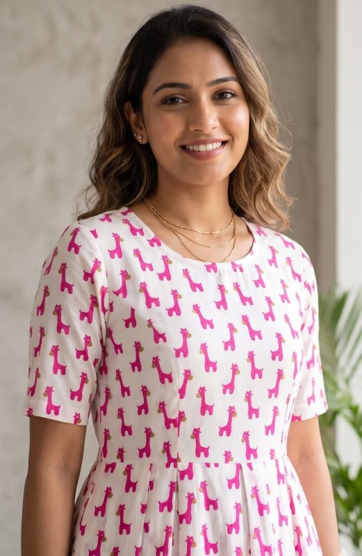 Pink Giraffe Dress