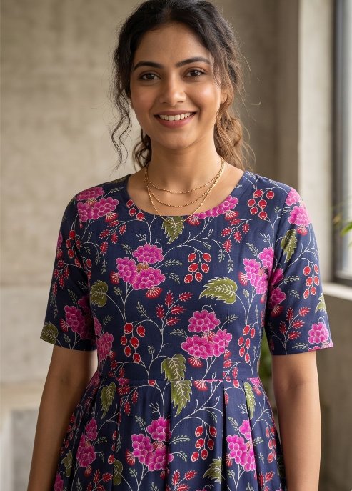 Botanical Dress with pockets