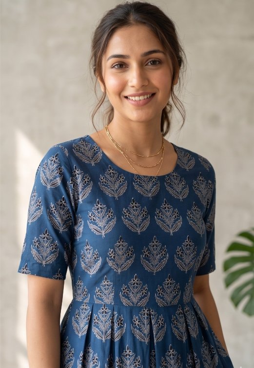 Blue dress