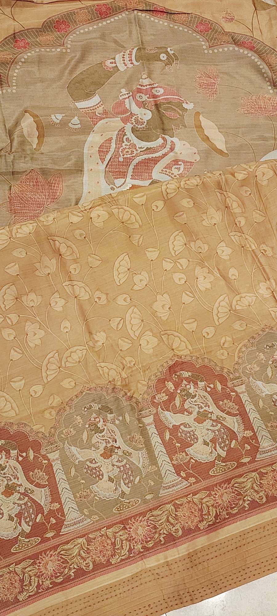 Maheshwari Silk Devi Art Suit Set | Luxury Festive Collection