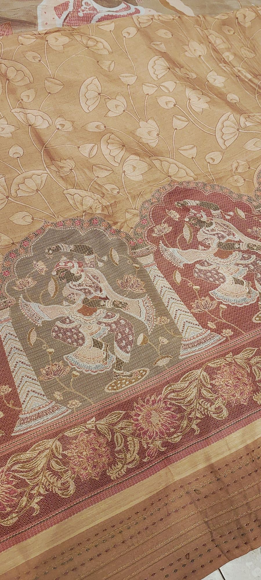 Maheshwari Silk Devi Art Suit Set | Luxury Festive Collection