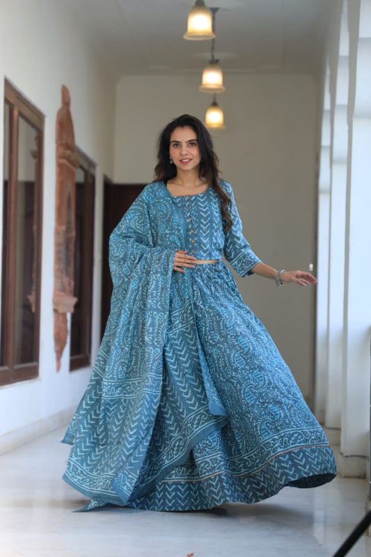 Pastel Paisley Lehenga set