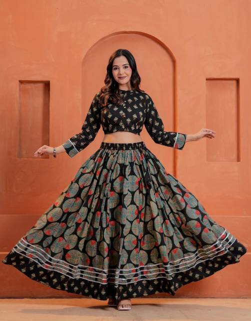 Abstract Lehenga Set