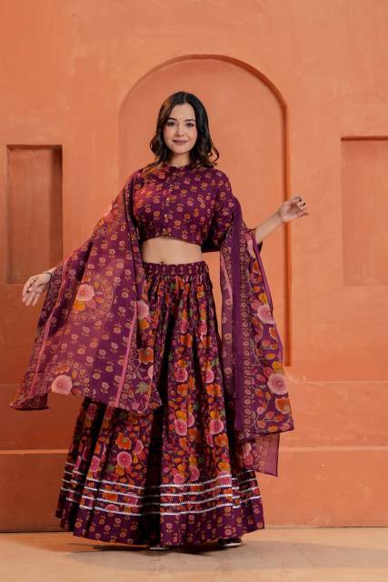 Mul Mul Lehenga Set