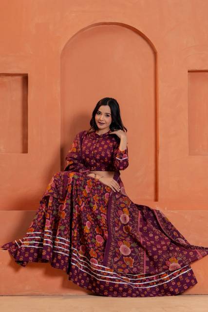 Mul Mul Lehenga Set