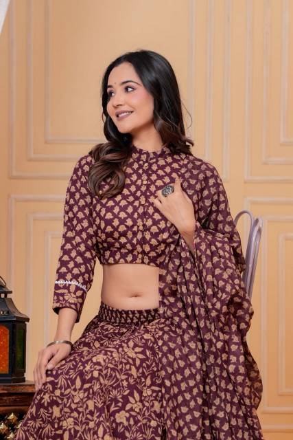 Almond Lehenga set