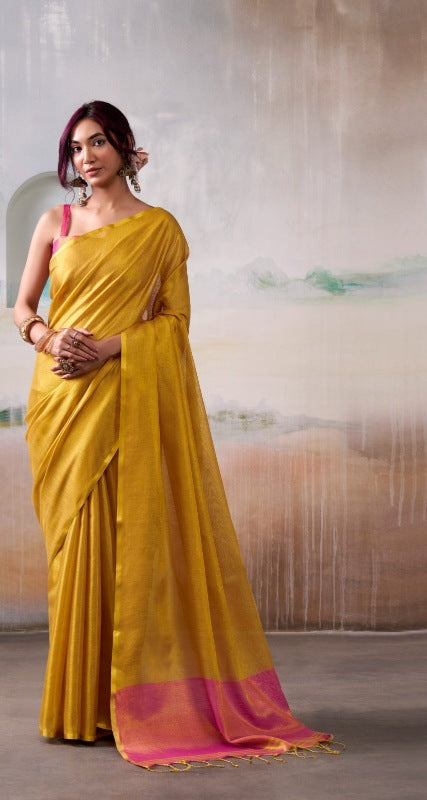 Golden Tissue Silk Saree