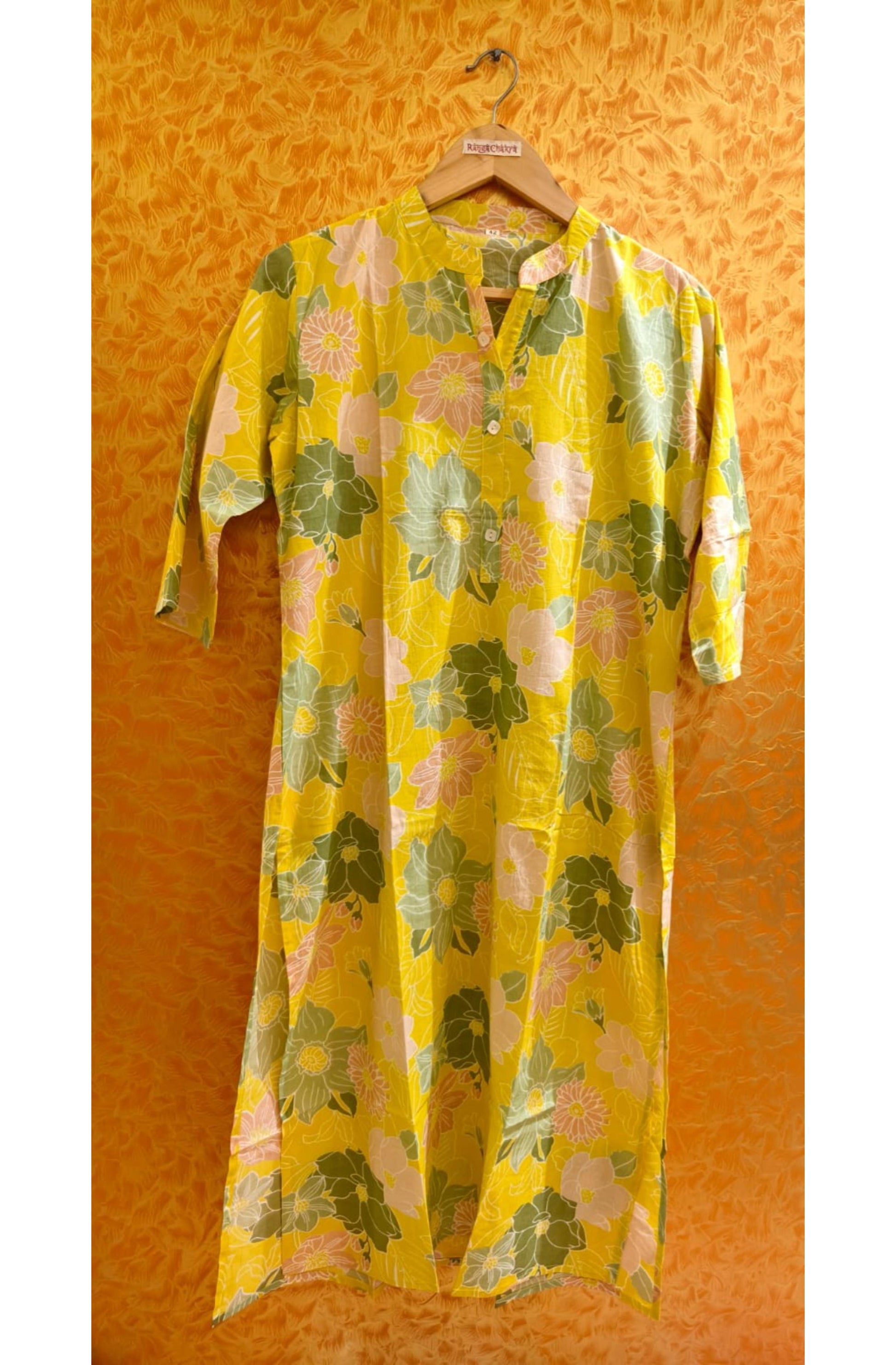 Abstract Floral Kurti