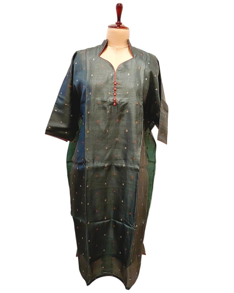 Anahata Ranga Chakra Tussar Silk Kurta