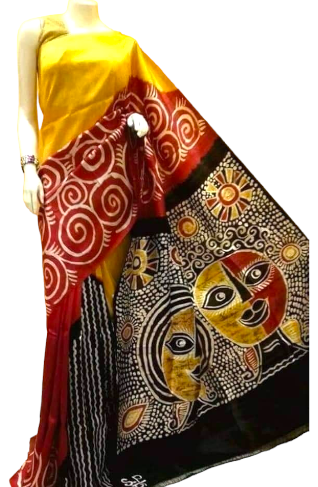 Batik saree Sun