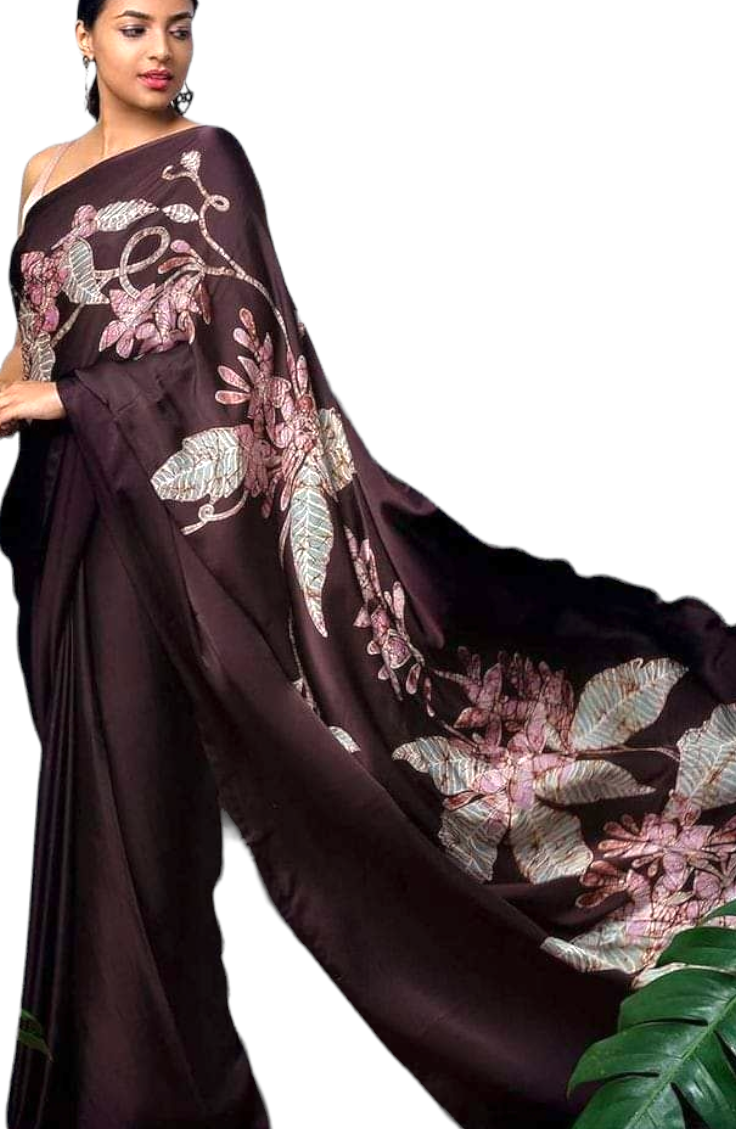 Batik silk saree