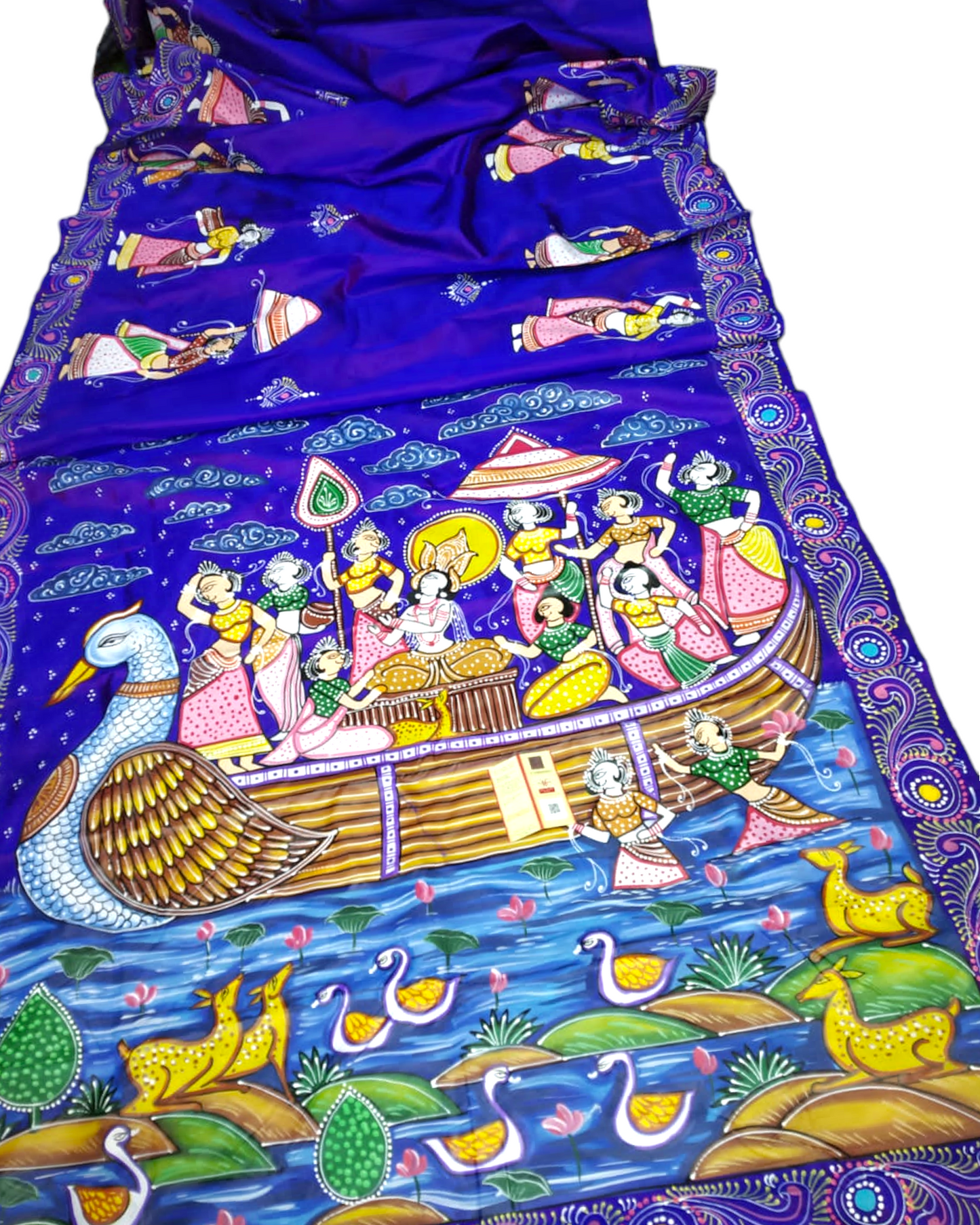 Pattachitra Nauka vihar saree