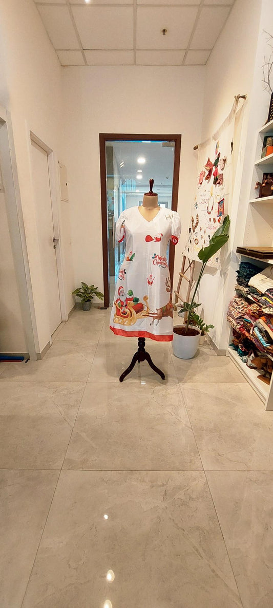Super cute Christmas Dress is here! Shop our bestselling Christmas Quirky dress! Elegant quirky chtistmas prints styles perfect for christmas holiday parties. Get your perfect festive look today!